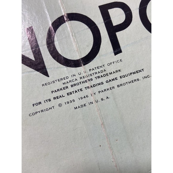 Vintage 1946-1954 Parker Brothers Monopoly Board Game - Picture 5 of 12